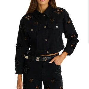 THE NOLI SHOP BLACK JEAN JACKET / TOP